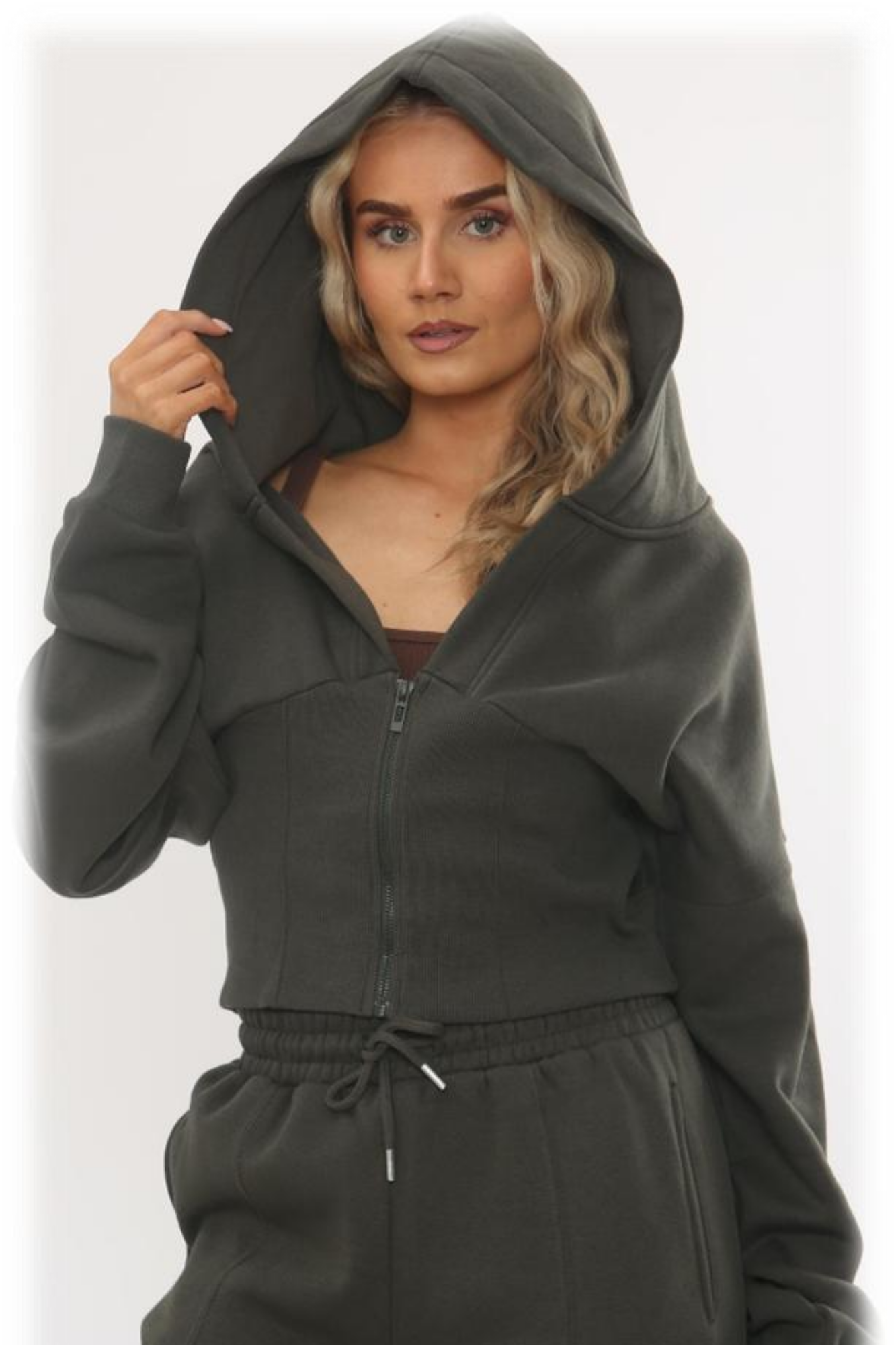 Ribbed Corset Fit Trousers Set