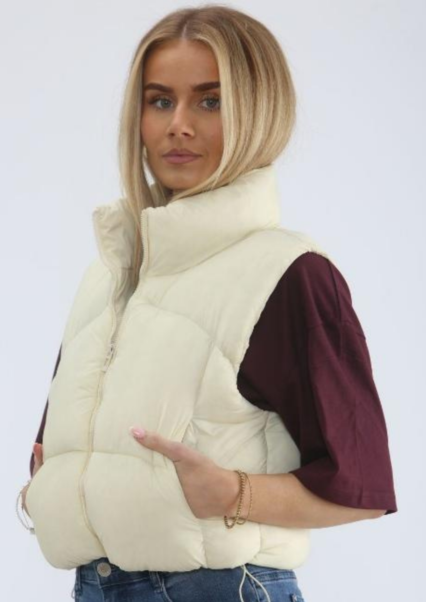 Puffer Cropped Gilet