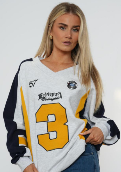 Oversized No. 3 Sport V Sweatshirt