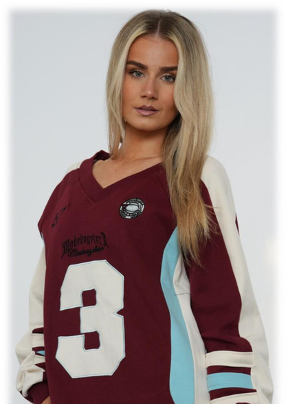 Oversized No. 3 Sport V Sweatshirt