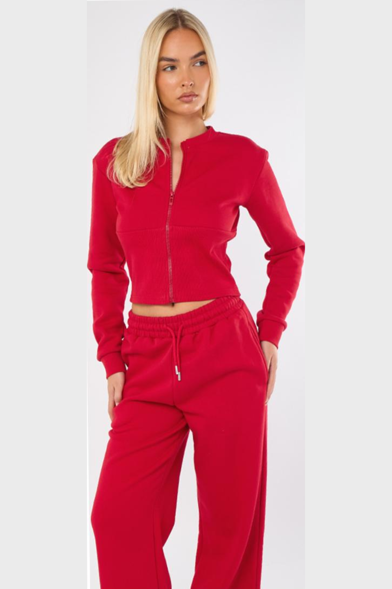 Ribbed Corset Fit Trousers Set
