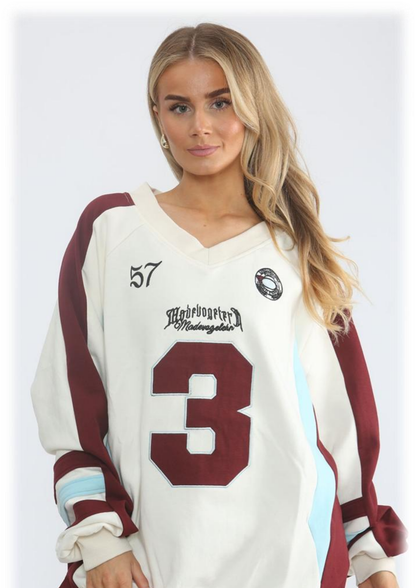 Oversized No. 3 Sport V Sweatshirt