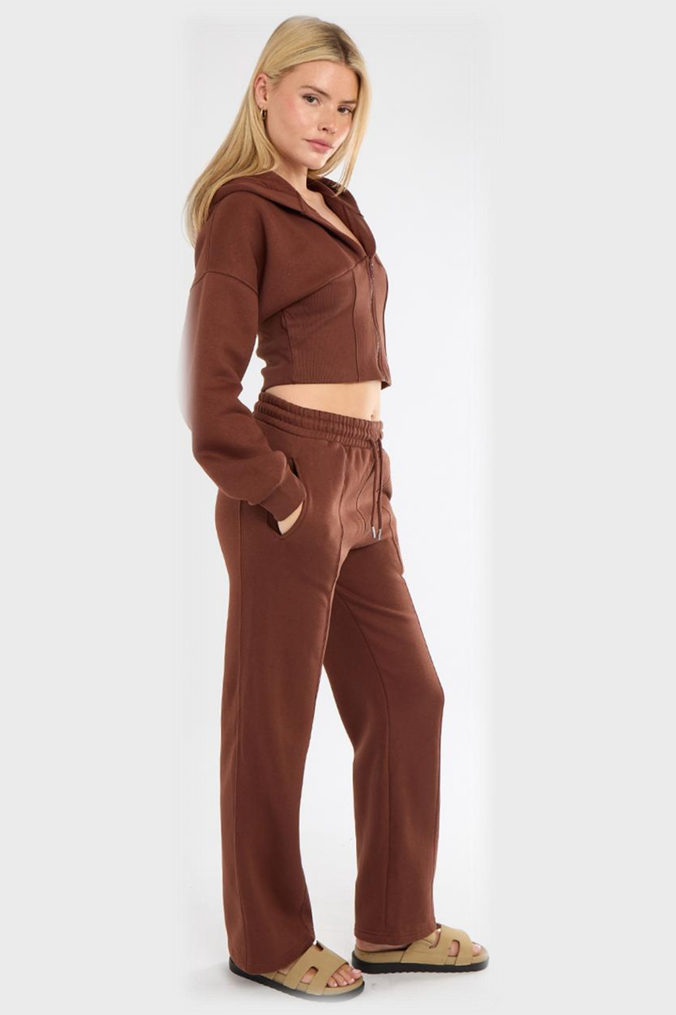 Ribbed Corset Fit Trousers Set