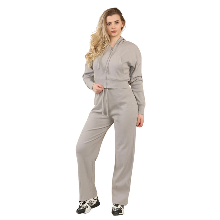 Soft Ribbed Zip Hoodie