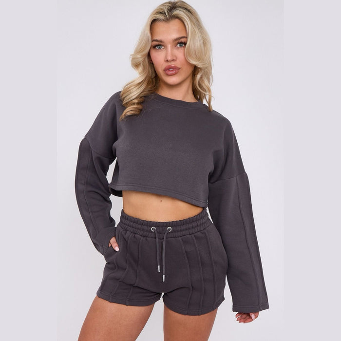 Crop Tracksuit Shorts