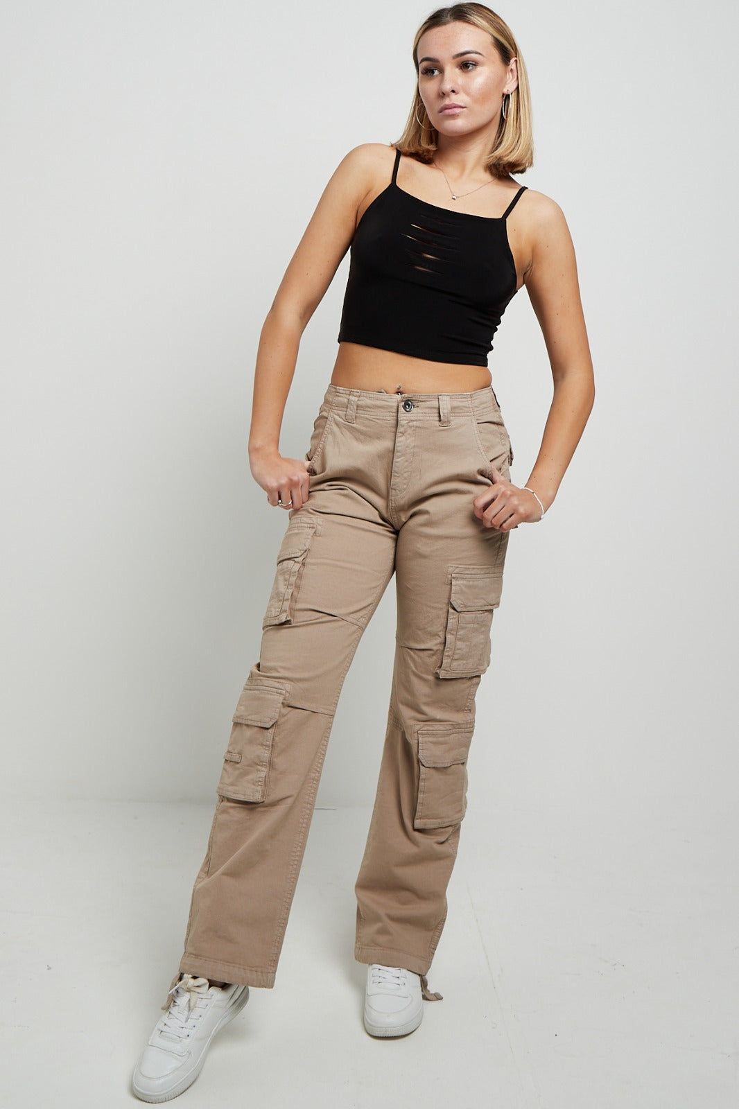 Multi-Pocket Cargo Trousers