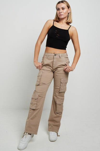 Multi-Pocket Cargo Trousers