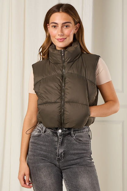 Quilted Zip-Up Jacket